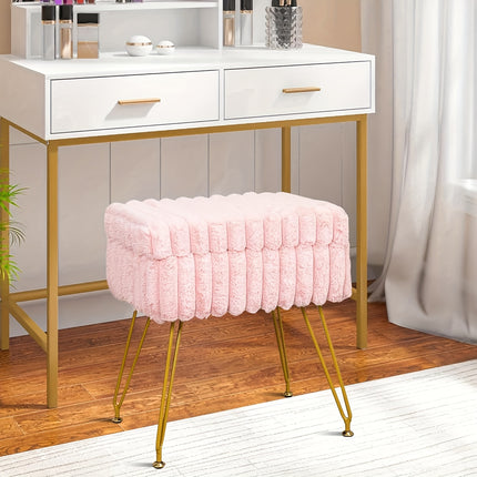 UNICORN Modern Minimalist Footstool with Storage Function pink