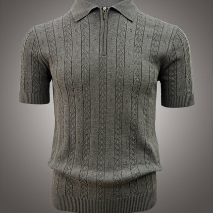 UNICORN Casual Men'S Top with a Polo Collar Knitted Sweater xs s m l xl xxl