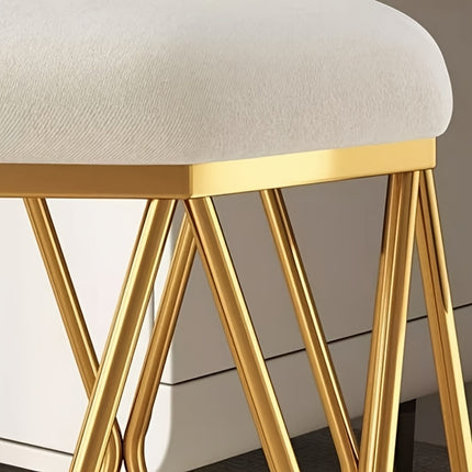 UNICORN Fashionable New Makeup Stool, Dressing Stool white/pink/tangerine