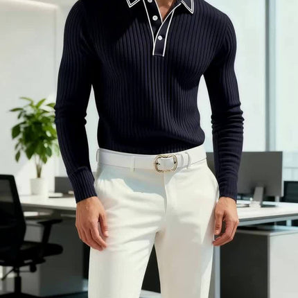UNICORN Casual Long-Sleeve Polo Shirt with a Stylish Collar s m l xl xxl xxxl