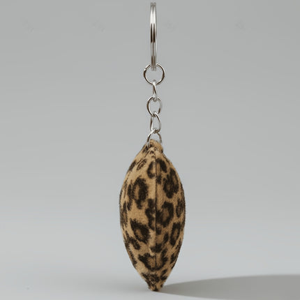 UNICORN Leopard Print Heart Keychain Leather Car Accessory & Bag Charm