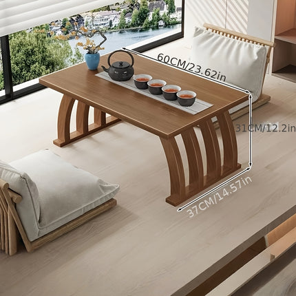 UNICORN Arch-Leg Foldable Solid Wood Tatami Low Table