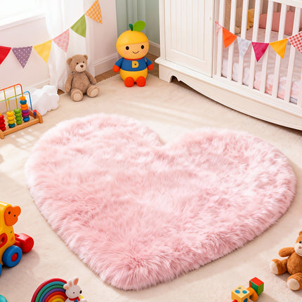 UNICORN Valentine'S Day Red Heart-Shaped plush carpet 50 cm 60 cm 90 cm