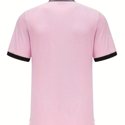 UNICORN Short-Sleeve Polo Shirt for Men, Pink Pure, Slim Fit xs s m l xl xxl xxxl