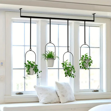 UNICORN Indoor And Outdoor Adjustable Hanging Flower Pots with 4 Pots