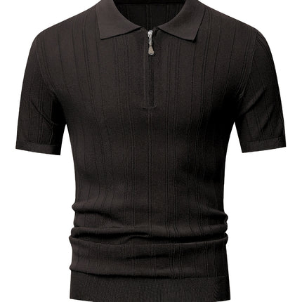 UNICORN Men' Breathable Short-Sleeve -Look Half-Zip Collar Shirt s m l xl xxl