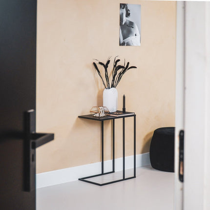 UNICORN Side Table Metal Black 45x30x60cm