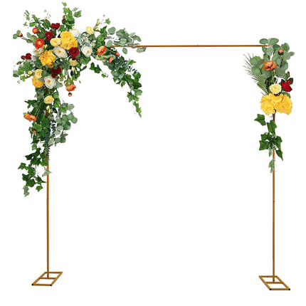 UNICORN Metal Square Garden Arch for Weddings And Events 3M X 3M Golden