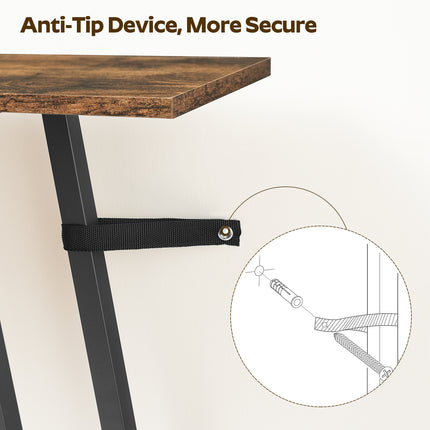 UNICORN Modern Extra-Long Console Table Brown & Black (200cm Length)