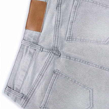 UNICORN Women Stretchy Slim Fit Straight Denim Jeans grey s m l xl