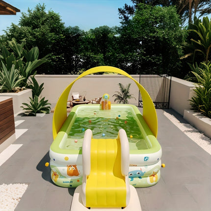 UNICORN Large inflatable swimming pool, 3 layers-durable PVC material
