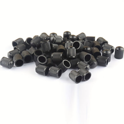 UNICORN Black PE Tire Valve Cap Set: Durable And Versatile for Car, SUV, Bike, Truck