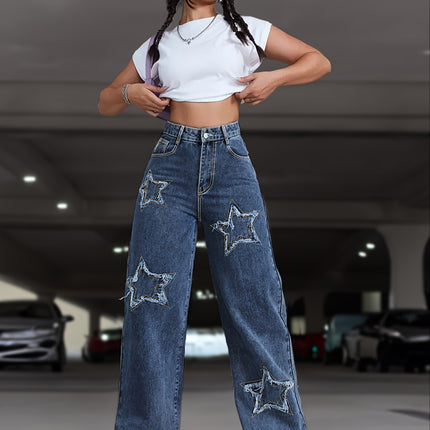 UNICORN Stretch Star Straight-Leg Pants xs s m l xl