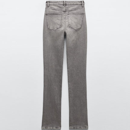 UNICORN Women's long high-waisted jeans dark gray xxs xs s m l xl xxl xxxl