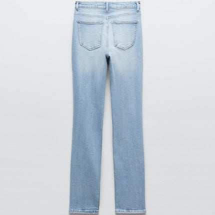 UNICORN Women's jeans with tears and holes, light blue, blue, xxs, xs, s, m, l, xl, xxl, xxxl