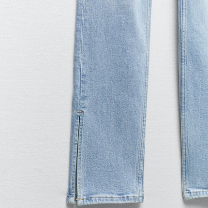 UNICORN Women's jeans with tears and holes, light blue, blue, xxs, xs, s, m, l, xl, xxl, xxxl