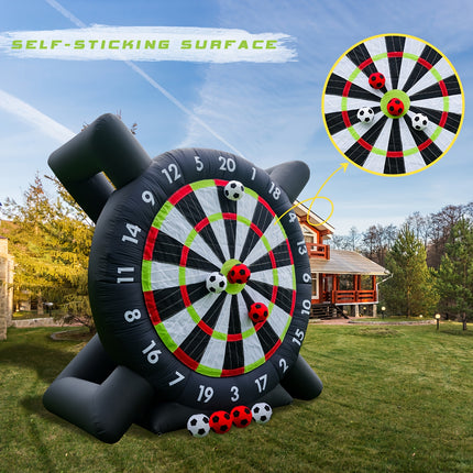 UNICORN 3.05meter Giant Inflatable Game Dart Board with 8pcs Ball