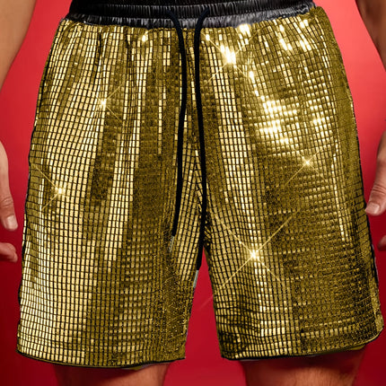 UNICORN Mens Sequin Shorts, Men'S Shorts, Men'S Stretch Shorts s m l xl xxl