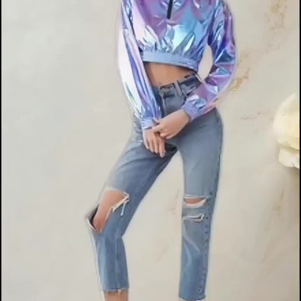 UNICORN Ladies' Outerwear#Half-Zip Design#Pullover Style#Coated Fabric s m l xl xxl