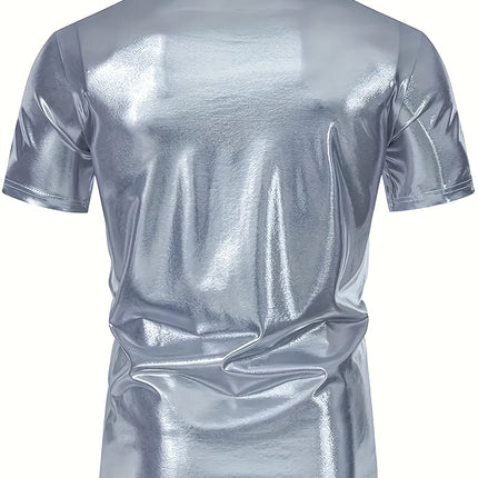 UNICORN Mens Shiny Casual Short-Sleeve T-Shirt Made Of 100% Polyester xxs xs s m l xl