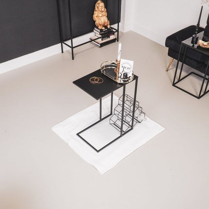 UNICORN Side Table Metal Black 45x30x60cm