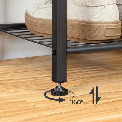 UNICORN 5-Tier Coat & Shoe Rack with Shoe Storage Dark Brown