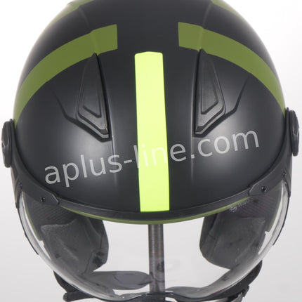 Scooter bromfiets zomerhelm jet helm vito roof boxer moda mat groen zwart blauw wit maten xs s m l xxl | Scooterhelm