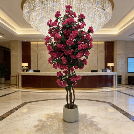 UNICORN 180cm High Simulated Bougainvillea Tree Red Pink