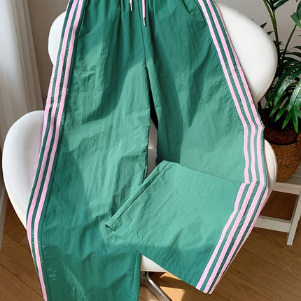 UNICORN Wide-Leg Trousers Side Stripes Loose Fit Full-Length Pants s m l xl xxl
