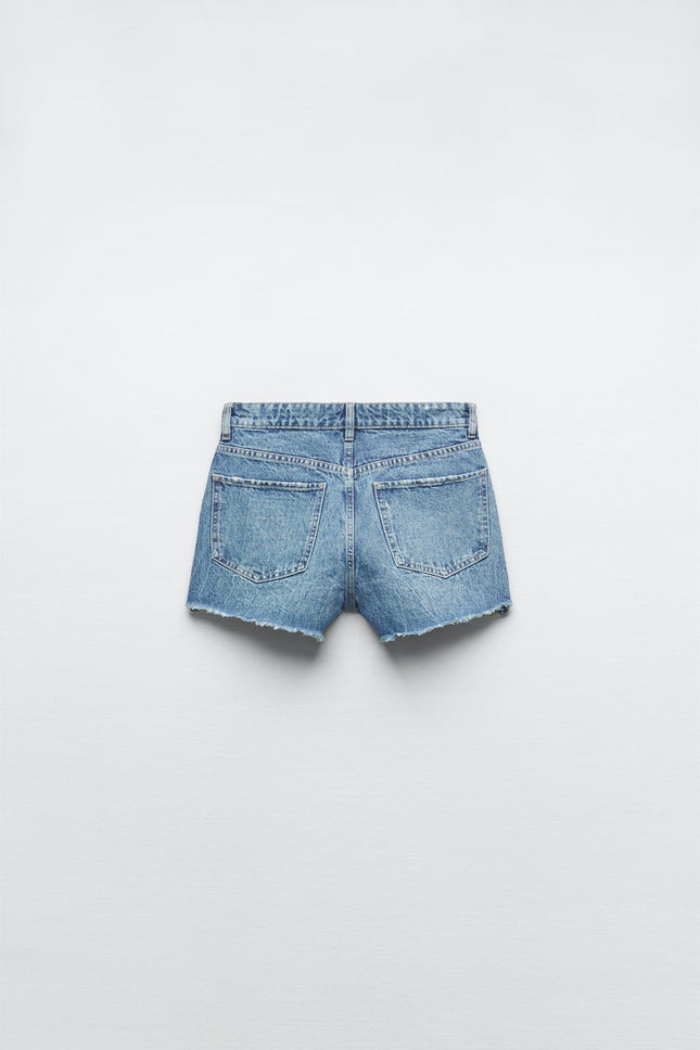 UNICORN women's high-waisted denim shorts with belt loops light blue xxs xs s m l xl xxl xxxl