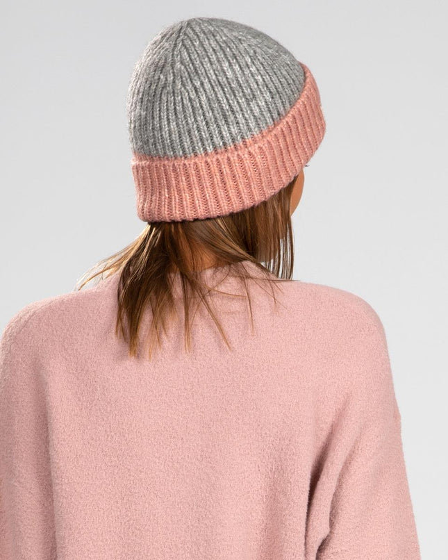 UNICORN Ladies hat sand cream pink white gray coarse knitted with cover