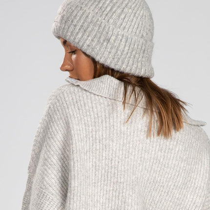 UNICORN Ladies hat sand cream pink white gray coarse knitted with cover