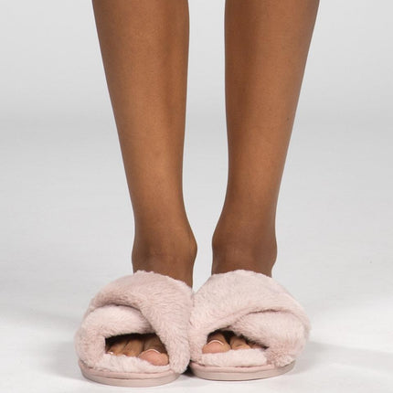 UNICORN Women's super soft fluffy slippers pink gray 34 35 36 37 38 39