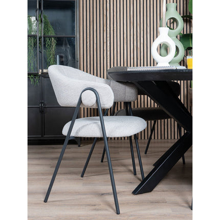 UNICORN bucket chair natural gray