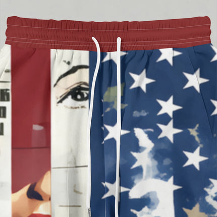UNICORN Women'S Halter Top And Wide-Leg Pants Set Red, White, Blue s m l xl xxl