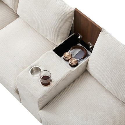 UNICORN Modern L-shaped sofa the first choice for small apartments Gray Beige