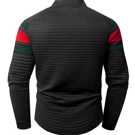 UNICORN Half Zipper Sweatshirt Versatile Color Block Long Sleeve Men'S s m l xl xxl