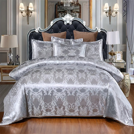 UNICORN Luxury European Jacquard Satin High-Quality Duvet Cover Three-Piece Set