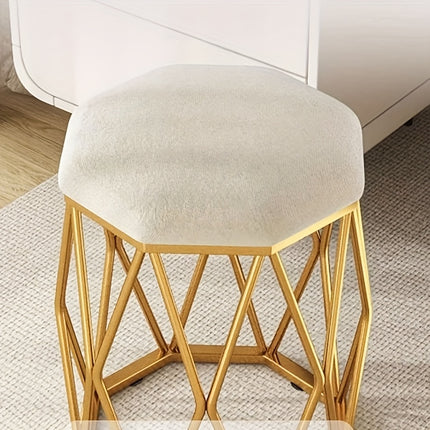 UNICORN Fashionable New Makeup Stool, Dressing Stool white/pink/tangerine