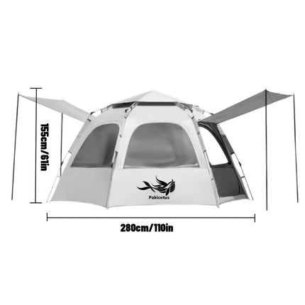 UNICORN Camping Hexagonal Tents, Automatic Quick Opening