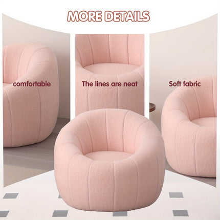 UNICORN 88.01x70 cm, Halloween Pumpkin Single Sofa pink khaki white red stripes