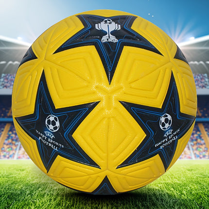 UNICORN Soccer Ball with Star Patterns High Quality Seamless Football size 5