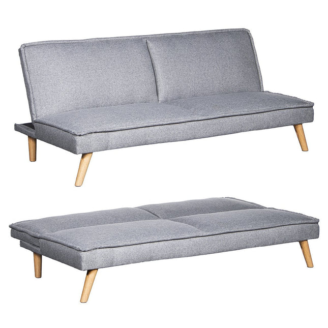 UNICORN 3-seater gray sofa bed 180x84x72