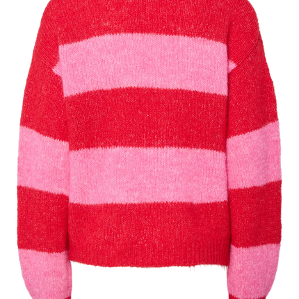 Rasmine tie cardigan savvy red orchid