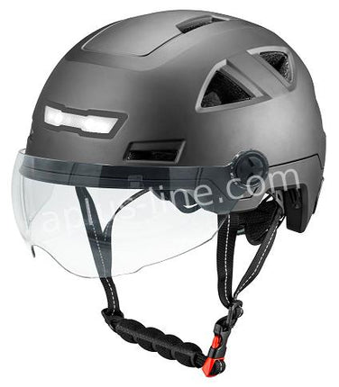 UNICORN E-Bike speed pedelec moped helmet vito e-light with visor matte black sizes s m l xl xxl