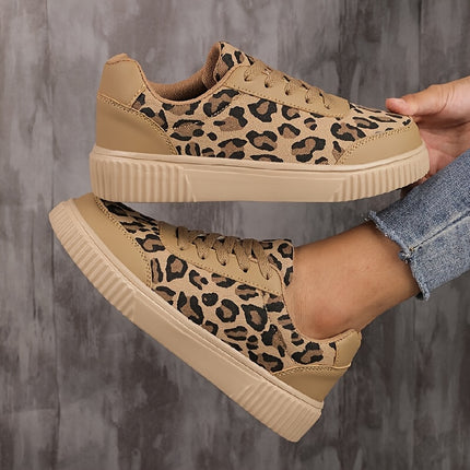 UNICORN Women' Leopard Print Sneakers - Lightweight Breathable Mesh Low-Top