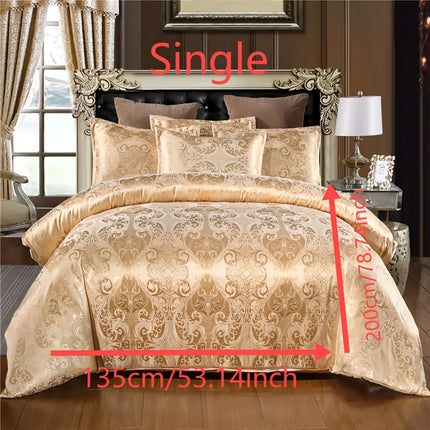 UNICORN Luxury European Jacquard Satin High-Quality Duvet Cover Three-Piece Set