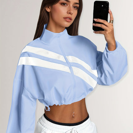 UNICORN Sports Zip-Up Stand Collar Jacket with Drawstring Hem Suitable for Running s m l