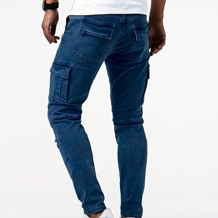 UNICORN Men'S Tapered Slim Fit Khaki Durable Jeans xs s m l xl xxl xxxl