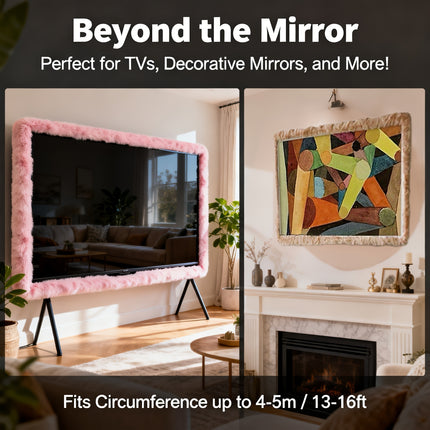 UNICORN Plush Dressing Mirror Cover Fits 50x160cm Black Brown Green